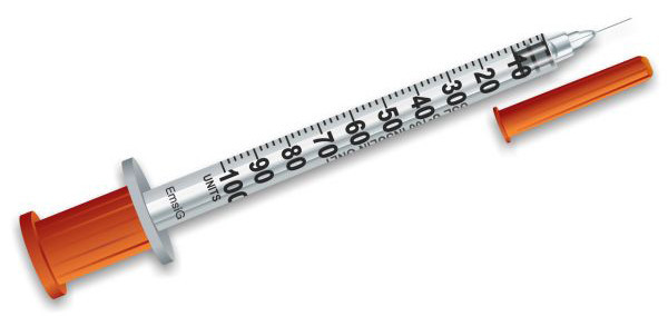 Шприц инсулиновый BD Micro-Fine U-100 1мл, игла 0,3x12,7 мм