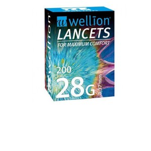 Ланцети Wellion 28G (0,37мм) №200