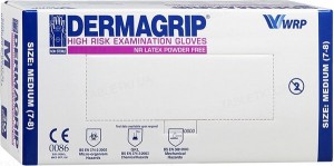 Перчатки DERMAGRIP High Risk латексные повышенной прочности /1 п